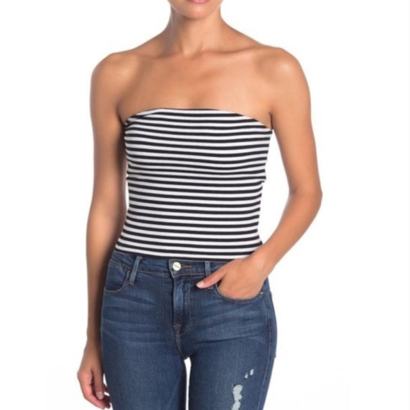 bp Tops - BP. NEE Strapless Striped Top Sz Large